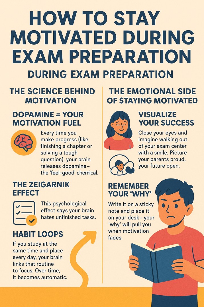 How to Stay Motivated During Exam Preparation (Using Science + Emotion)