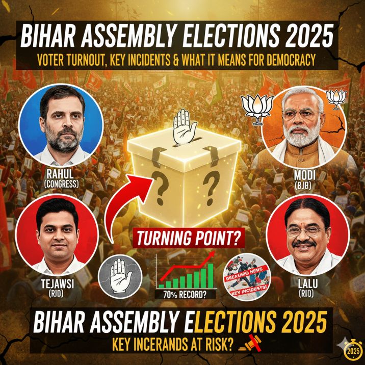 Bihar Assembly Elections 2025: Voter Turnout, Key Incidents and What It Means for Democracy